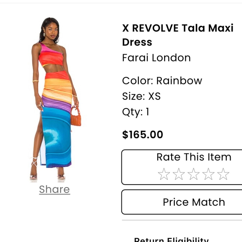 Farai London maxi skirt and top set